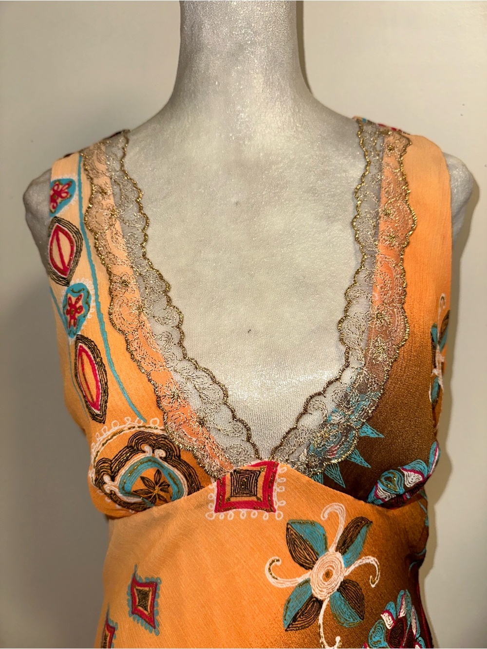Vtg Y2K Boho Fairy Dress - Picture 3 of 10